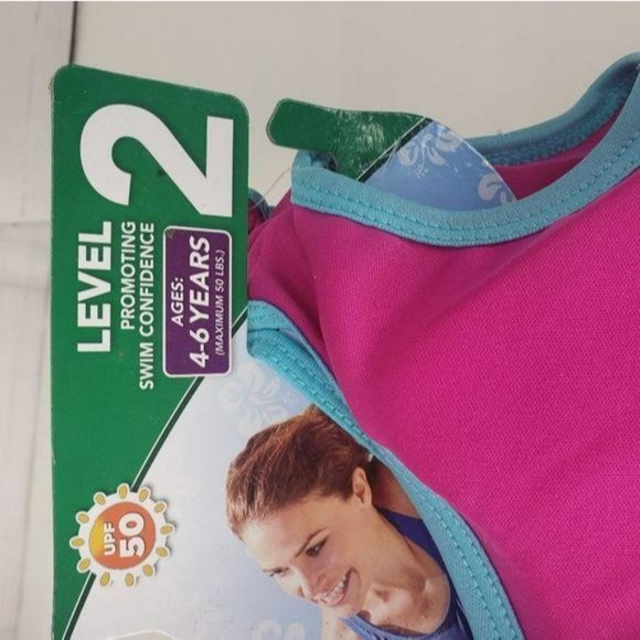 Swim School 2 Piece Swim Trainer With Matching Swimsuit Level 2 Age 2-4 - Picture 2 of 11